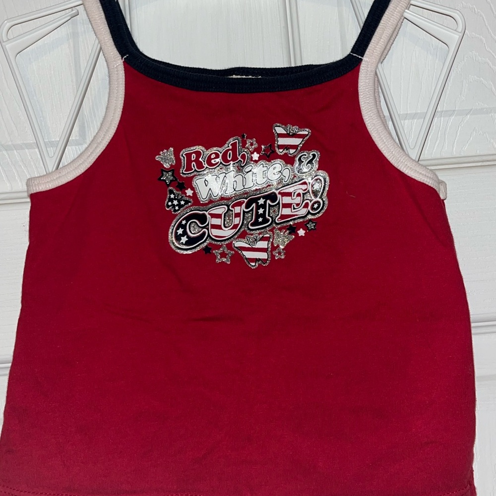 Red and White Children’s Tank Top